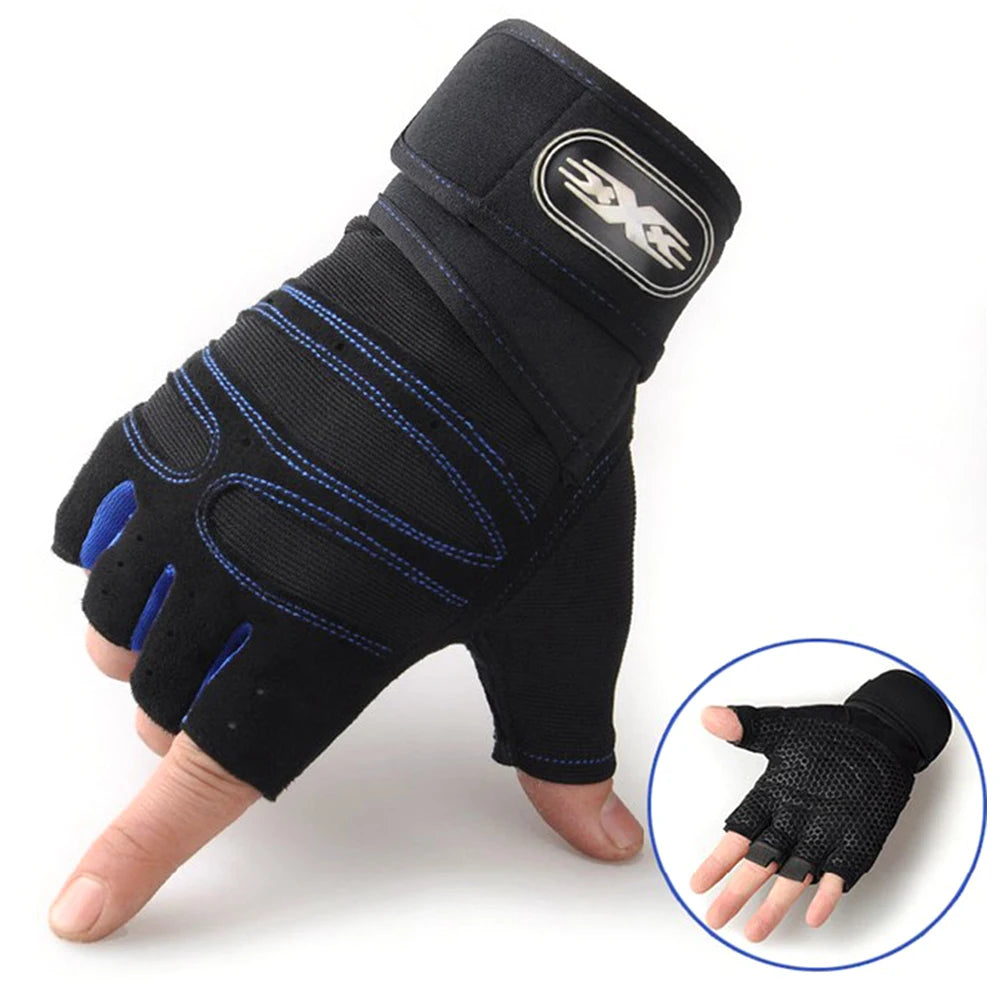 Atmungsaktiven Halbfinger-Fitnesshandschuhe