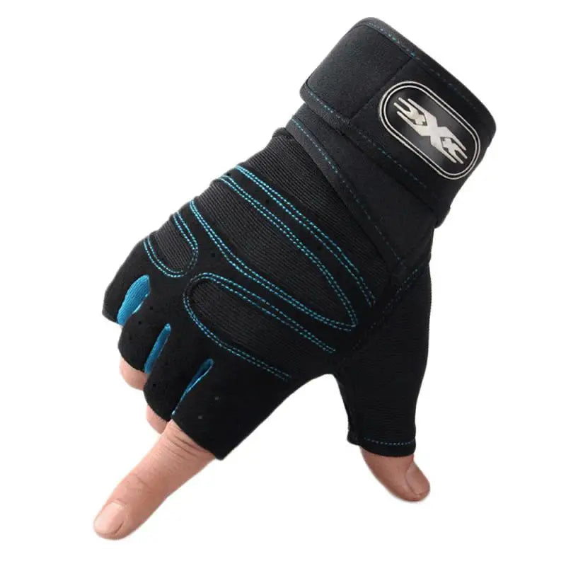 Atmungsaktiven Halbfinger-Fitnesshandschuhe