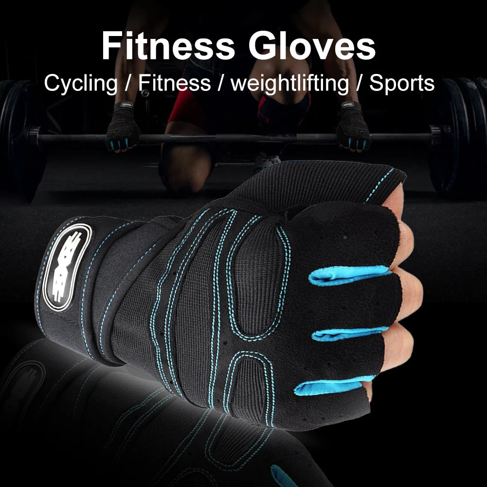 Atmungsaktiven Halbfinger-Fitnesshandschuhe