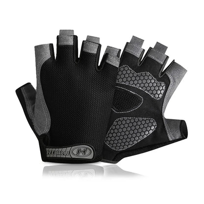 Atmungsaktiven Halbfinger-Fitnesshandschuhe