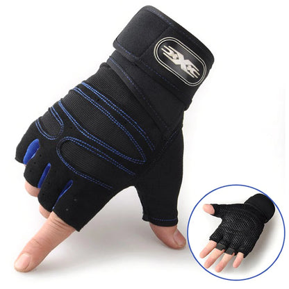 Atmungsaktiven Halbfinger-Fitnesshandschuhe