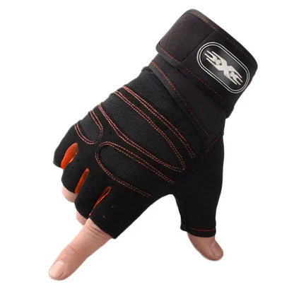 Atmungsaktiven Halbfinger-Fitnesshandschuhe