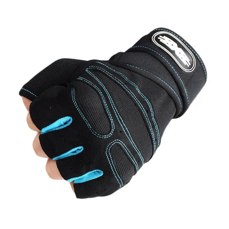 Atmungsaktiven Halbfinger-Fitnesshandschuhe