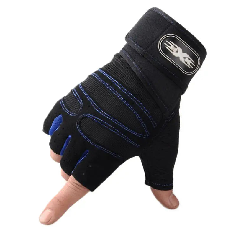 Atmungsaktiven Halbfinger-Fitnesshandschuhe