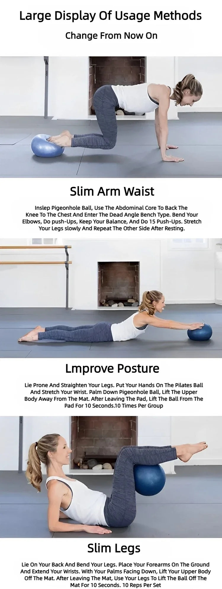 Pilates Ball 25 cm – Für Fitness, Balance und Entspannung