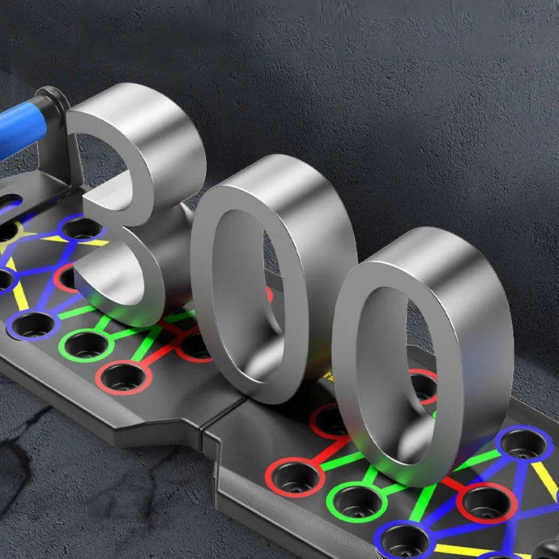 Multifunktionales Push-Up Board mit Farbleitsystem