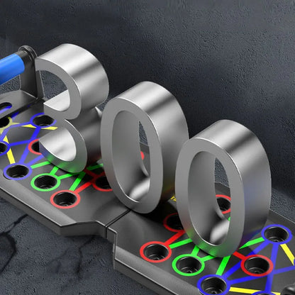 Multifunktionales Push-Up Board mit Farbleitsystem