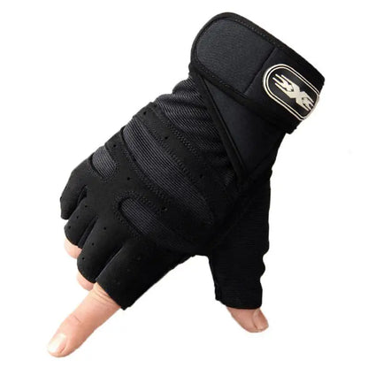 Atmungsaktiven Halbfinger-Fitnesshandschuhe