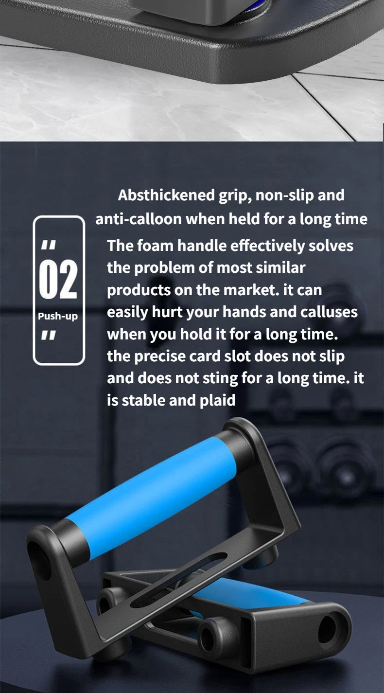 Multifunktionales Push-Up Board mit Farbleitsystem