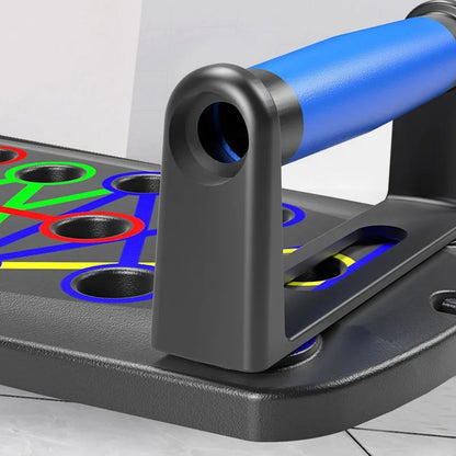 Multifunktionales Push-Up Board mit Farbleitsystem