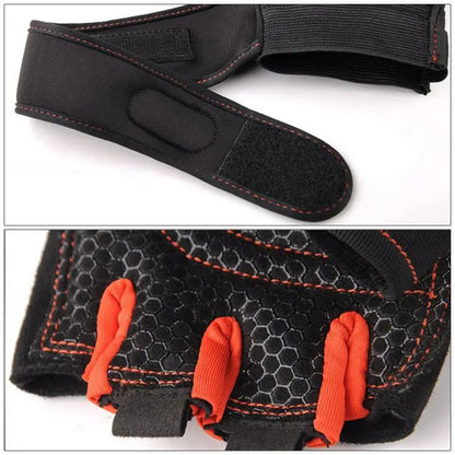 Atmungsaktiven Halbfinger-Fitnesshandschuhe
