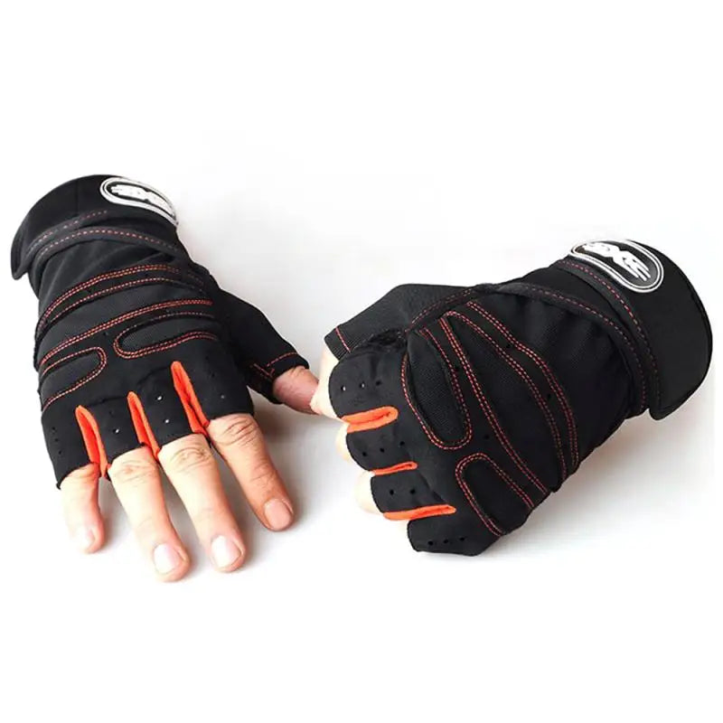 Atmungsaktiven Halbfinger-Fitnesshandschuhe