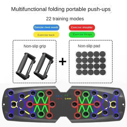 Multifunktionales Push-Up Board mit Farbleitsystem